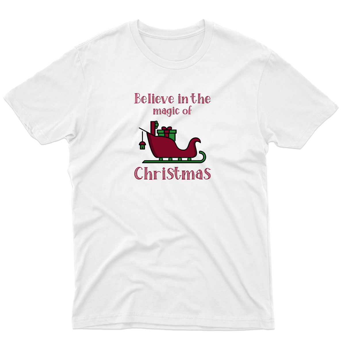 Believe in the Magic of Christmas Men's T-shirt | White
