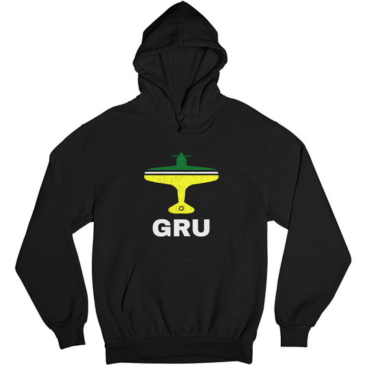 Fly Sao Paulo GRU Airport Unisex Hoodie | Black