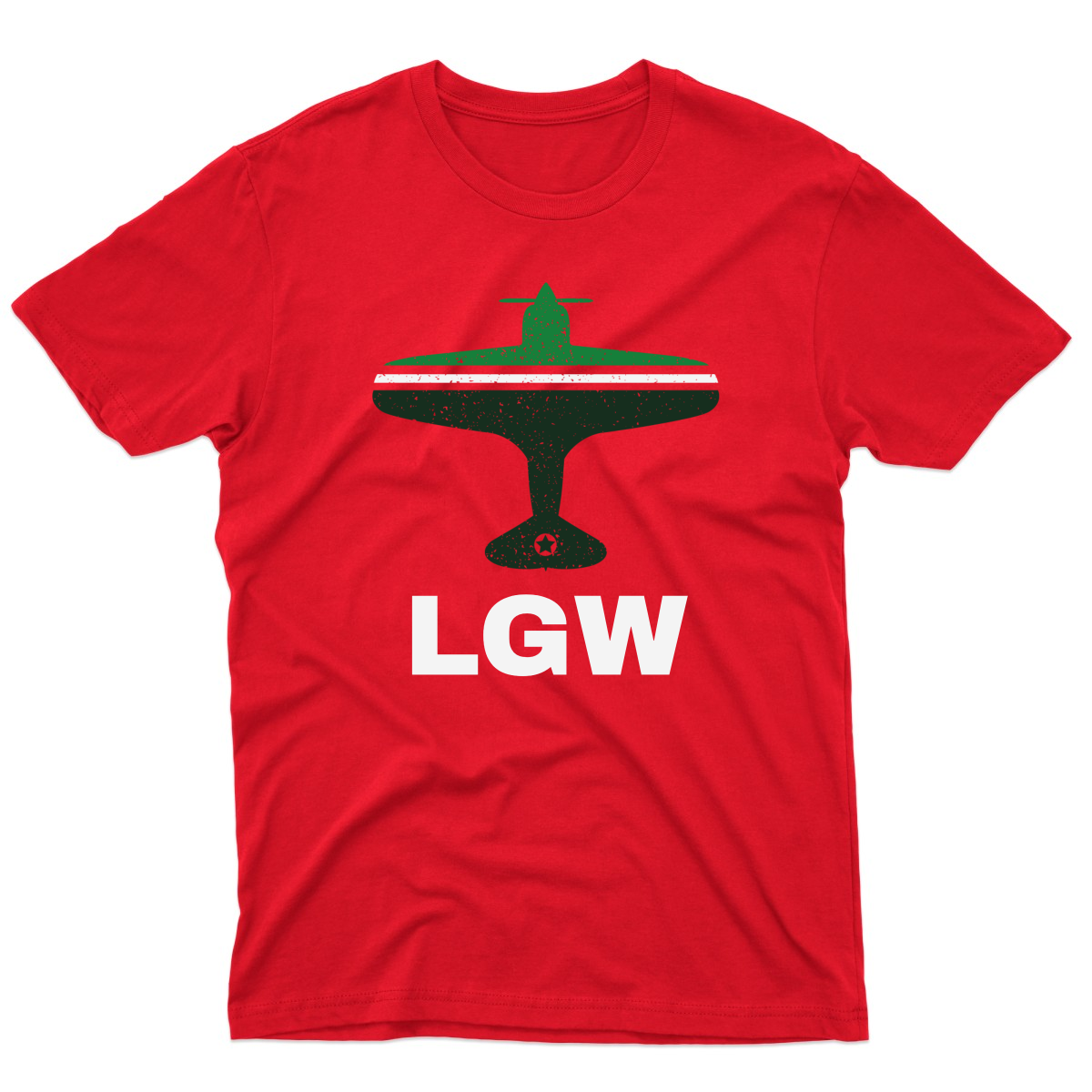 Fly London LGW Airport Men's T-shirt | Red