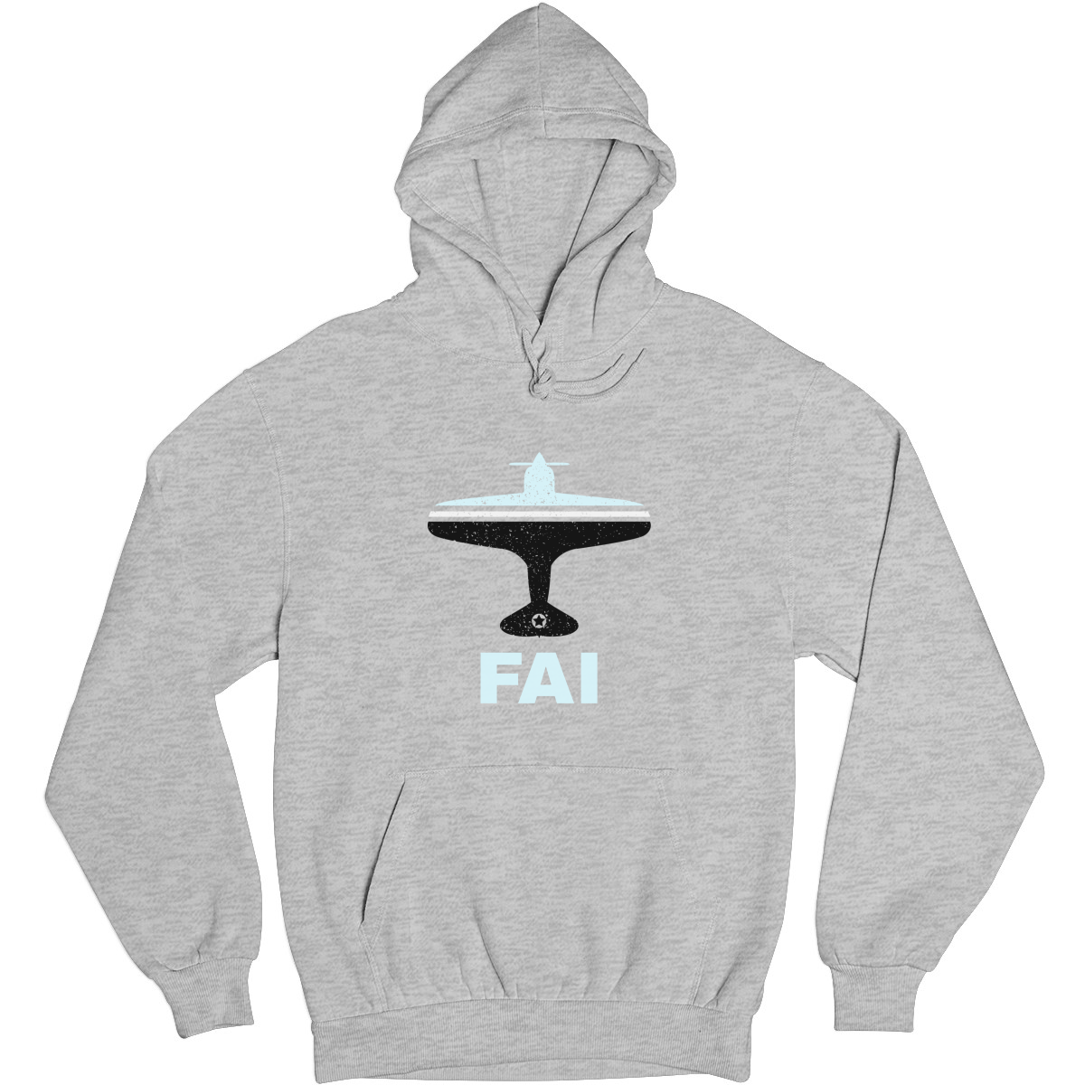 Fly Fairbanks FAI Airport Unisex Hoodie | Gray