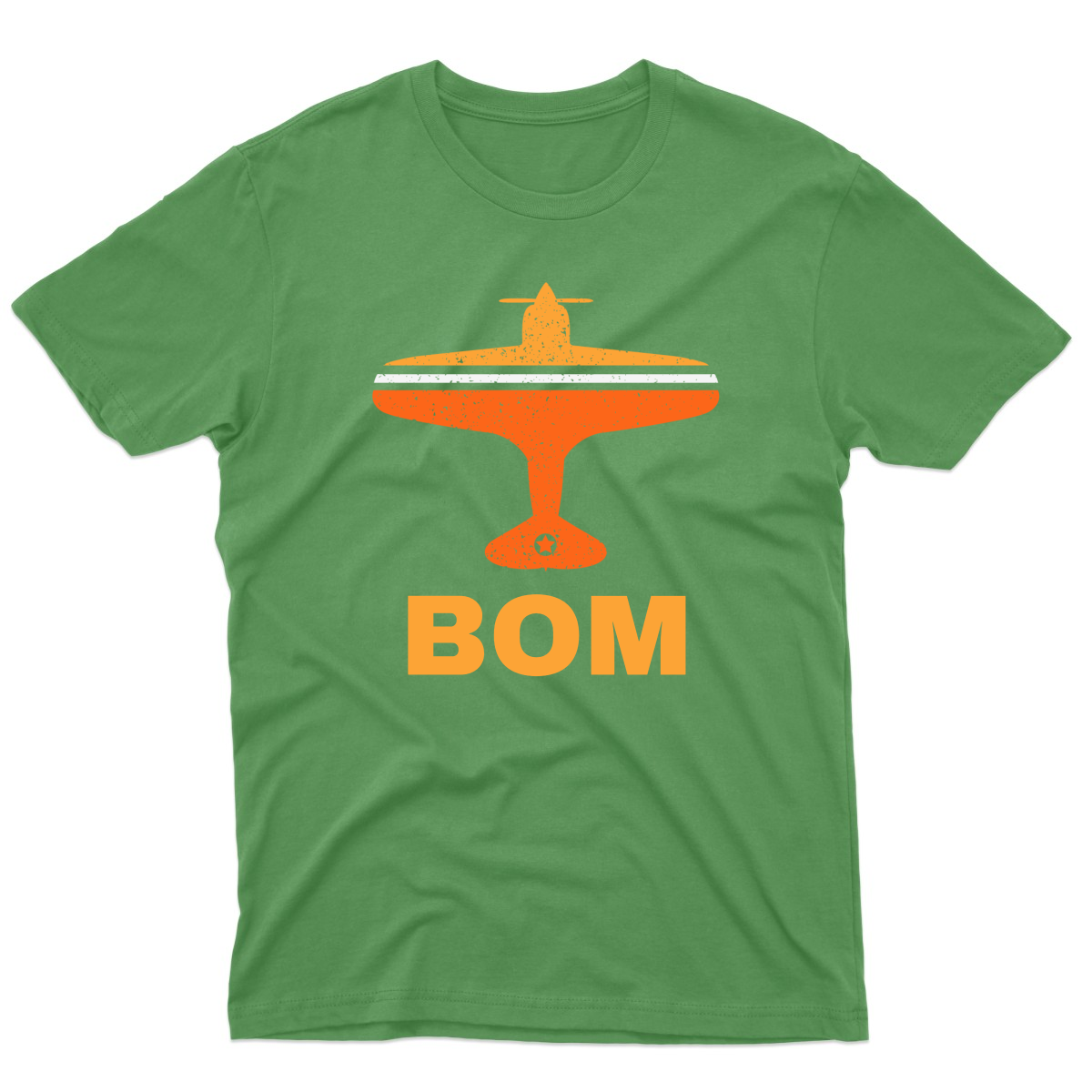 Fly Mumbai BOM Airport Men's T-shirt | Green