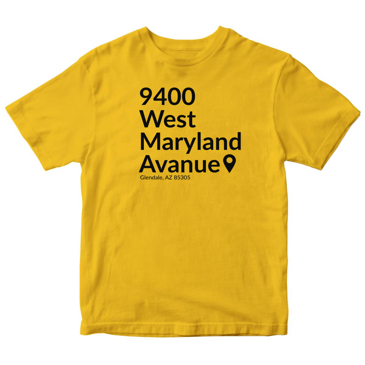 Arizona Hockey Stadium Toddler T-shirt | Yellow