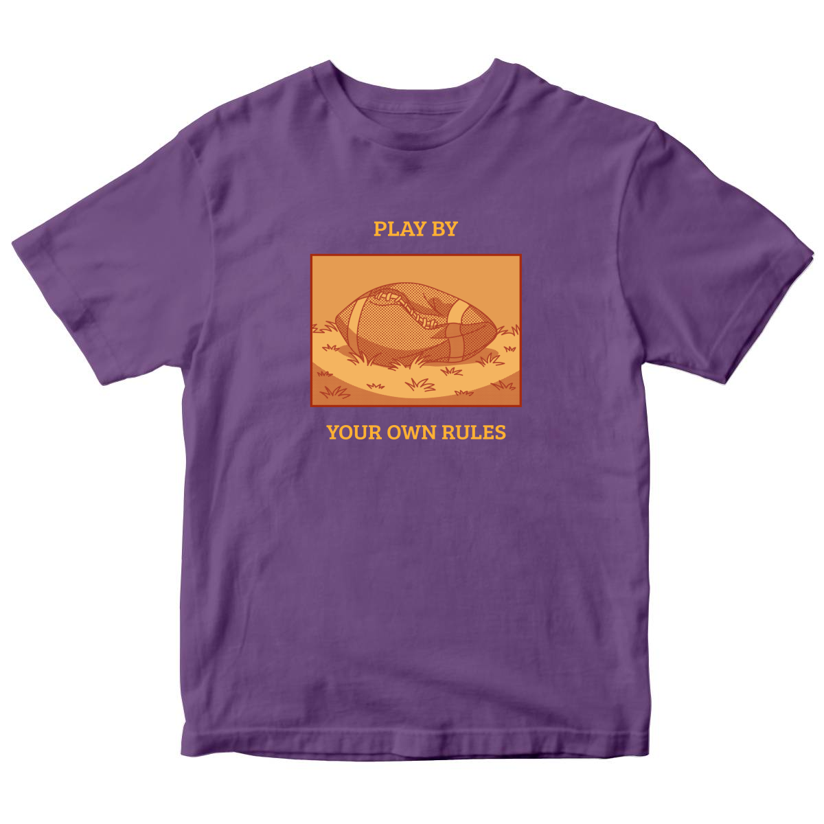 Play By Your Own Rules Kids T-shirt | Purple
