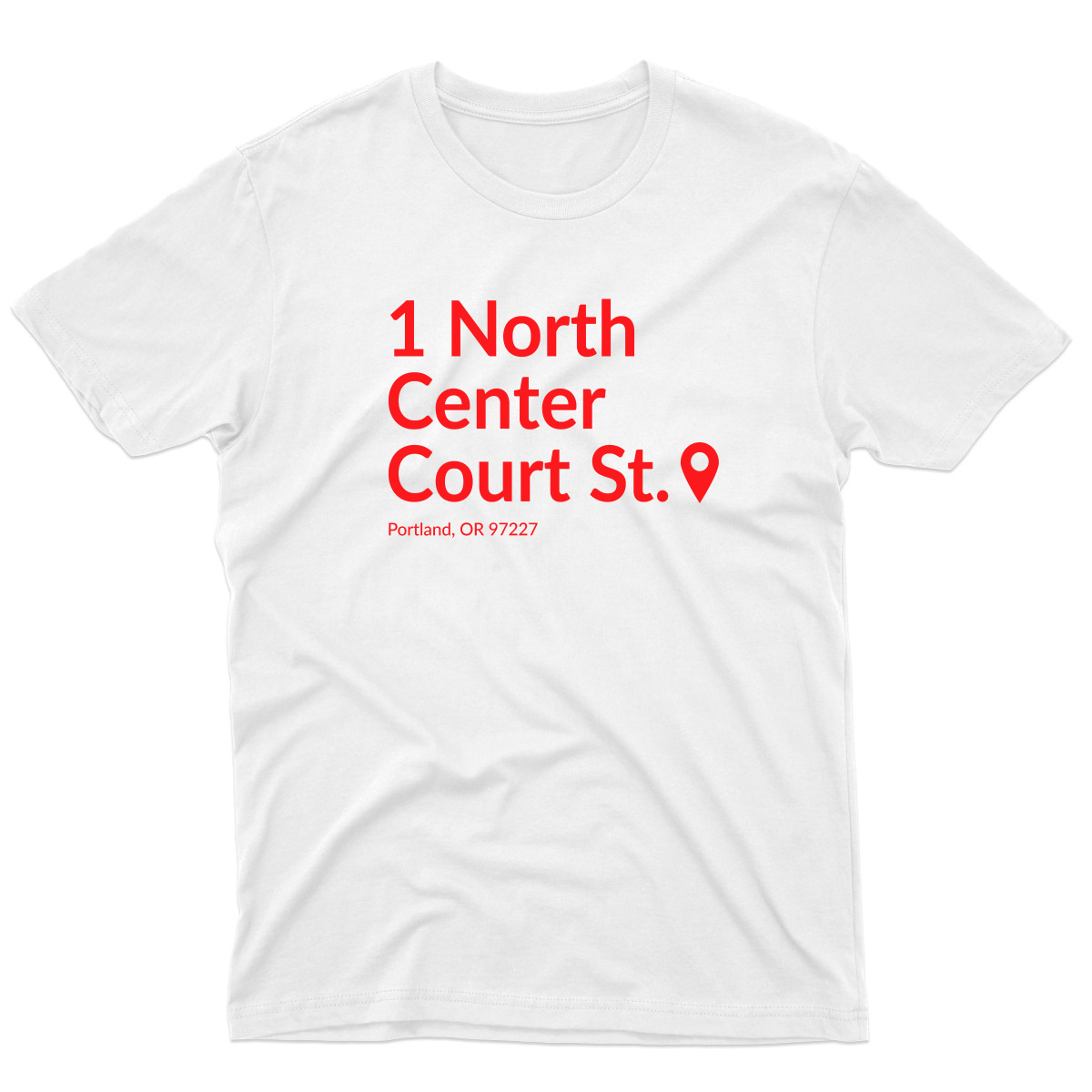 Portland Basketball Stadium Men's T-shirt | White