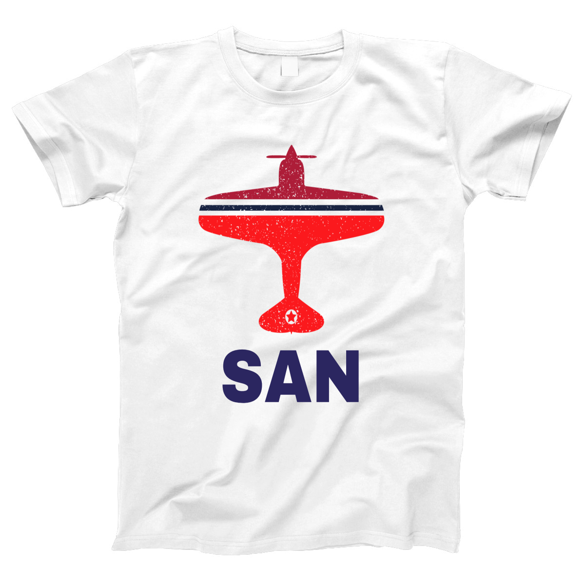 Fly San Diego SAN Airport Women's T-shirt | White