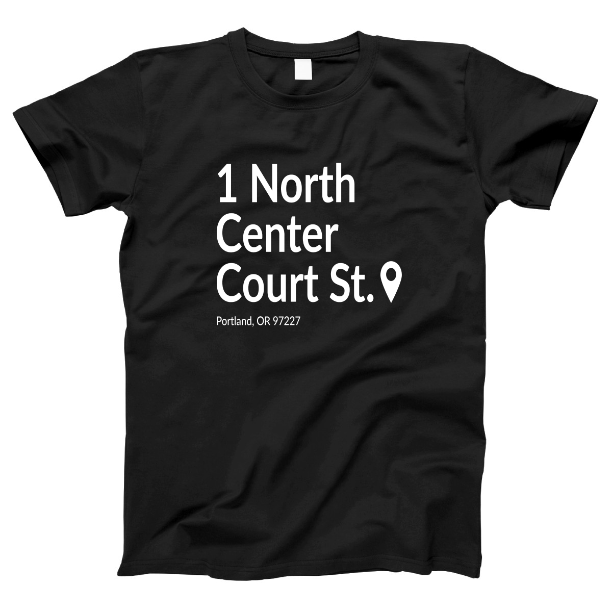 Portland Basketball Stadium Women's T-shirt | Black