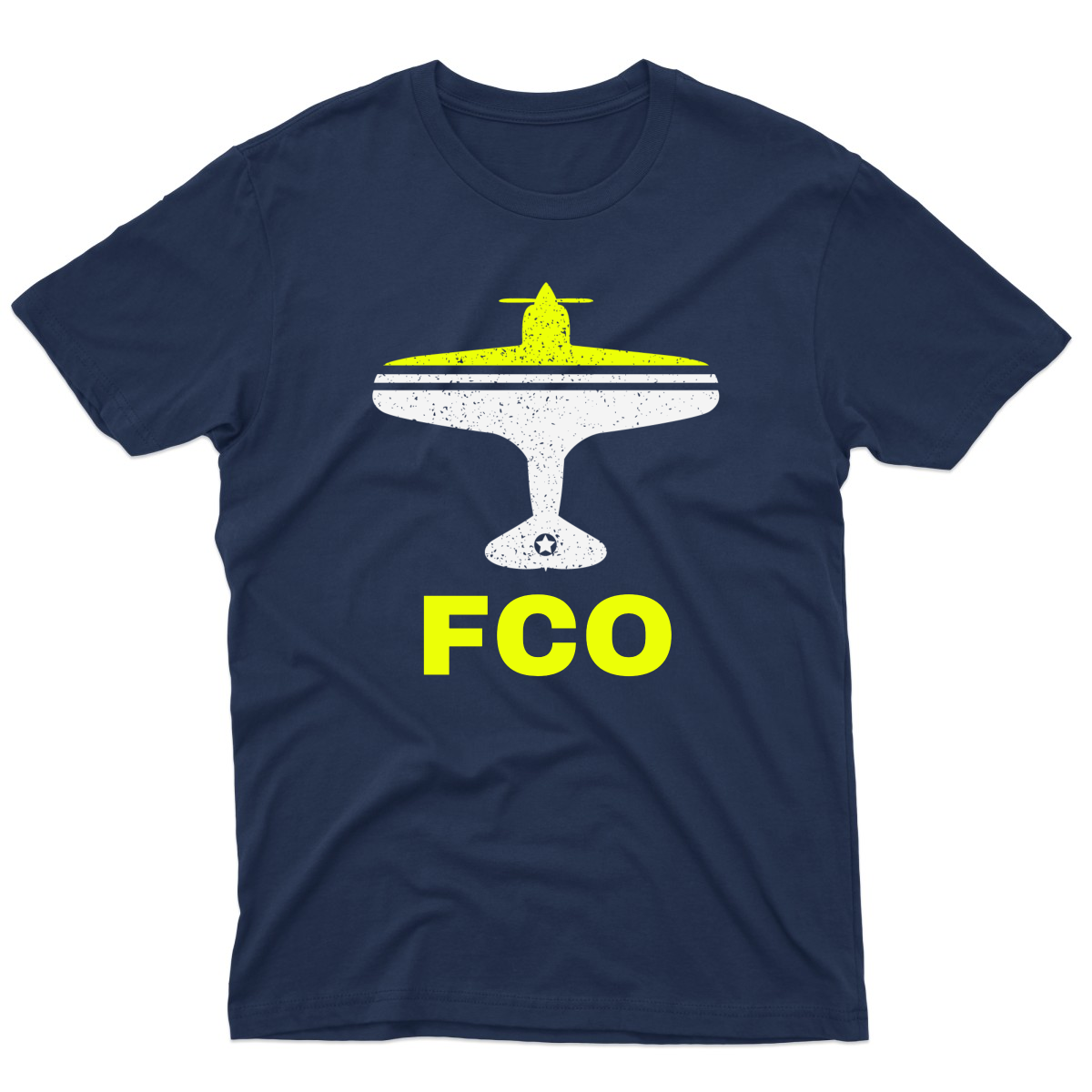 Fly Rome FCO Airport Men's T-shirt | Navy