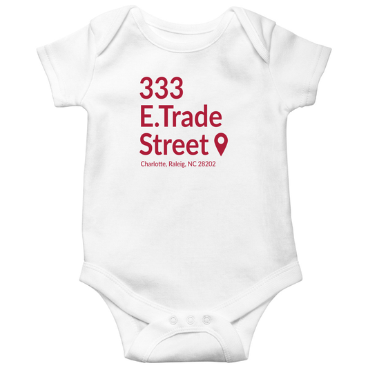 Charlotte Basketball Stadium Baby Bodysuits