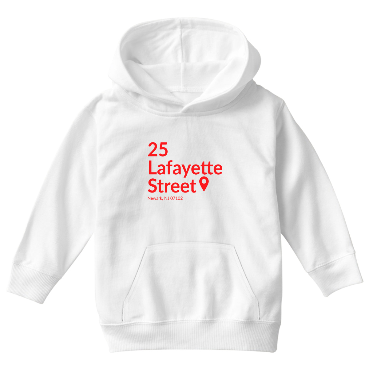 New Jersey Hockey Stadium Kids Hoodie | White