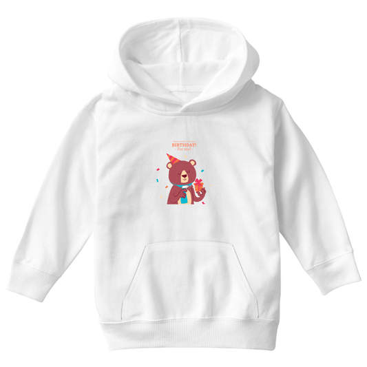 Happy (social distanced) birthday for me  Kids Hoodie | White