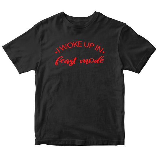 Feast Mode Kids T-shirt | Black