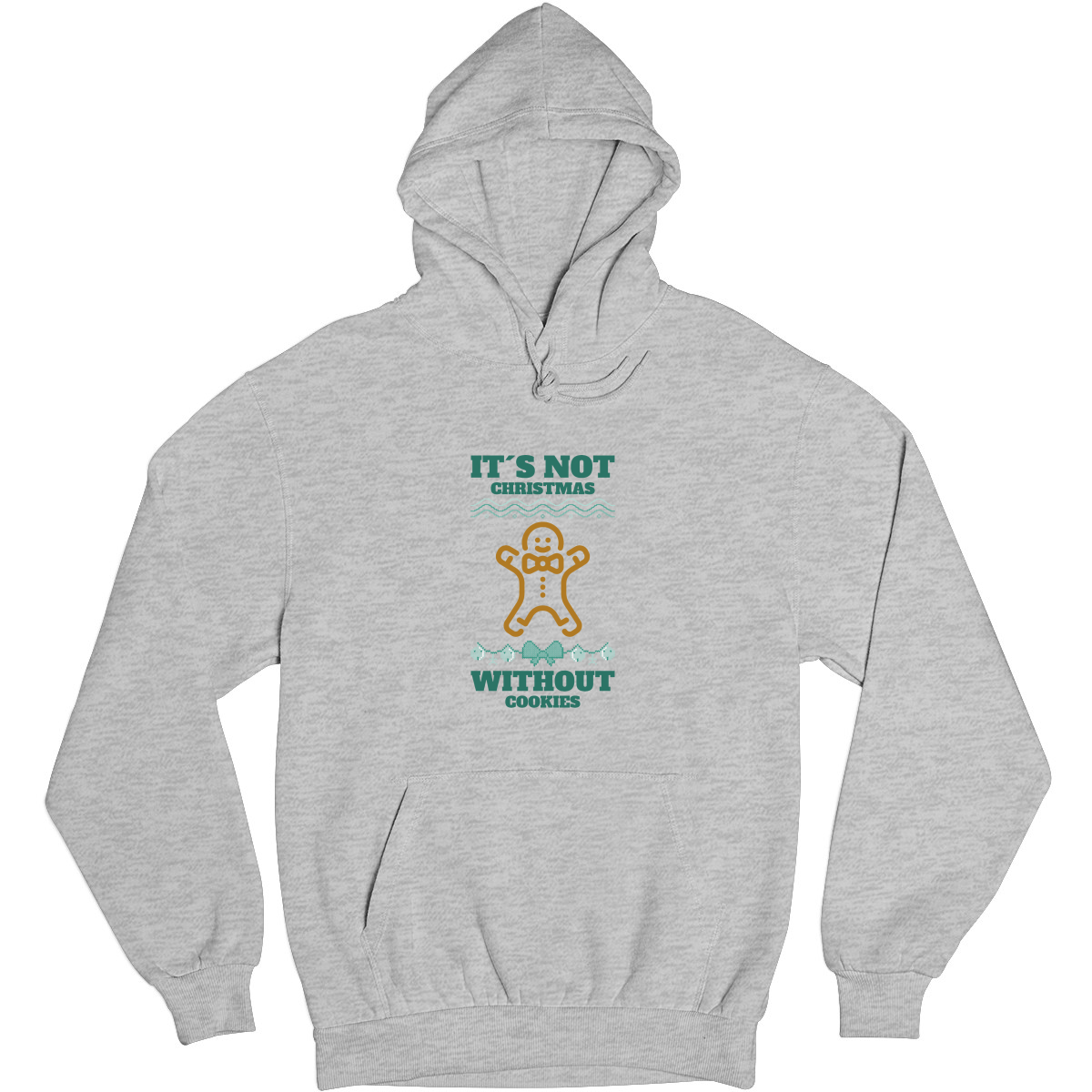 It's Not Christmas Without Cookies Unisex Hoodie | Gray