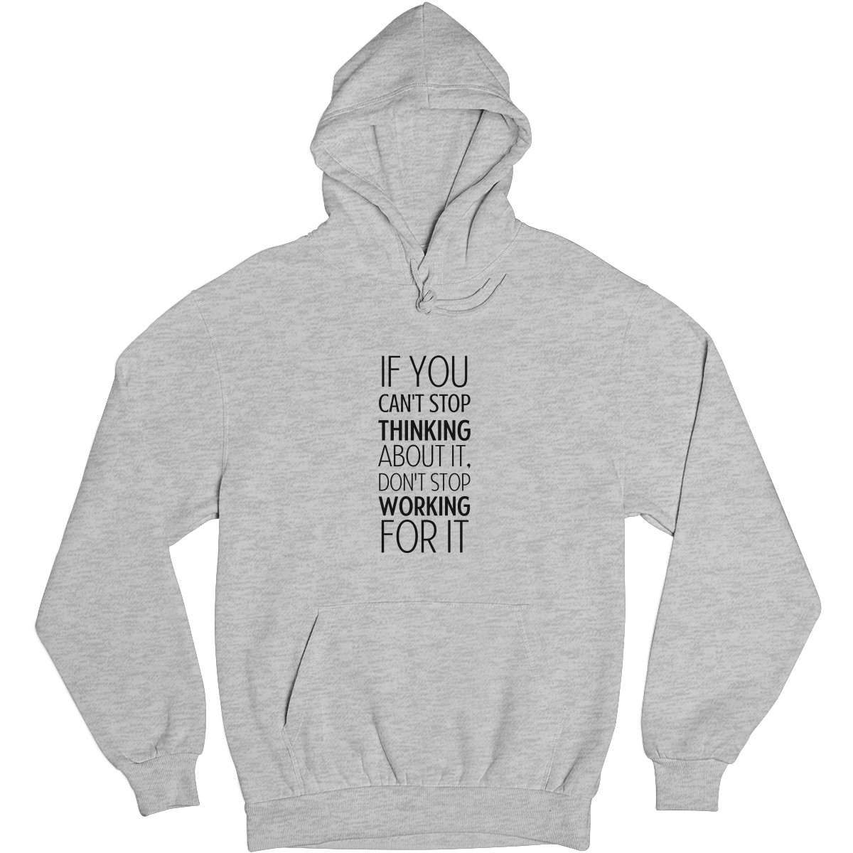 Can't Stop Thinking About It? Unisex Hoodie | Gray