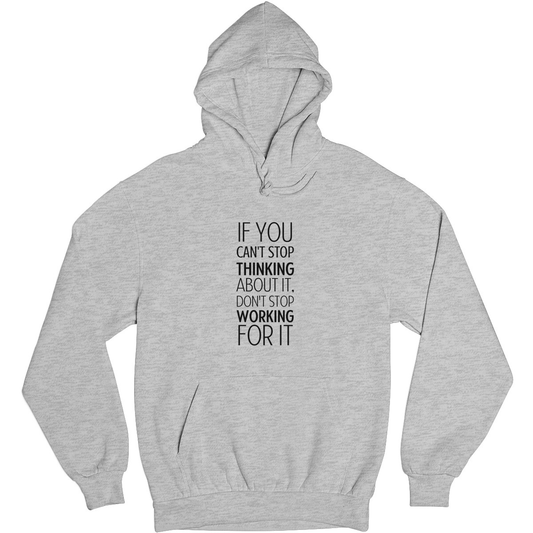 Can't Stop Thinking About It? Unisex Hoodie | Gray