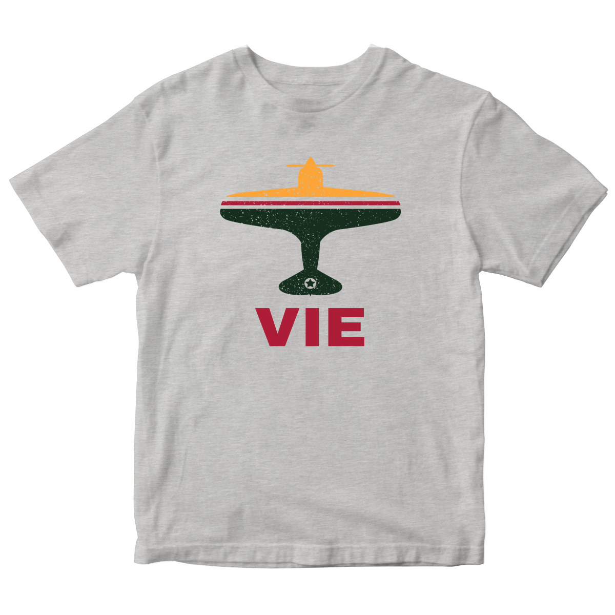 Fly Vienna VIE Airport Kids T-shirt | Gray