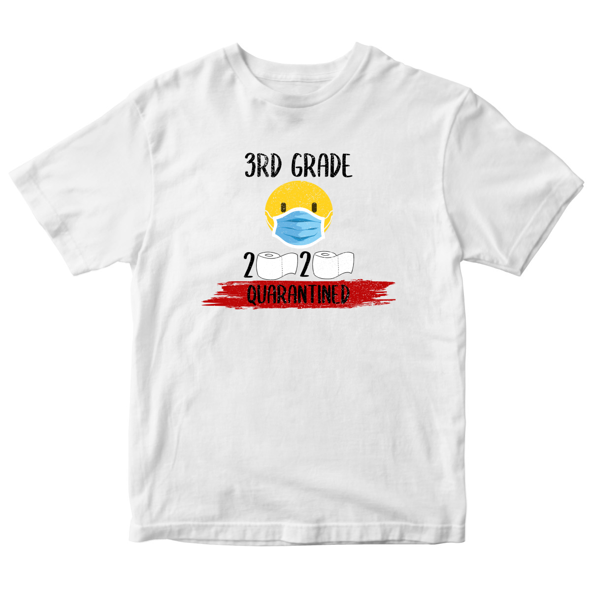 3rd Grader Quarantined Kids T-shirt | White