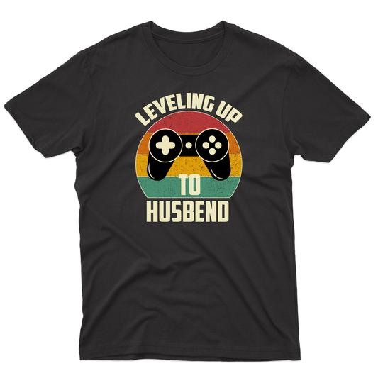 Leveling Up To Husband Men's T-shirt | Black