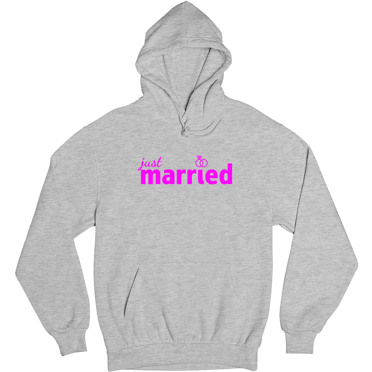 Just Married  Unisex Hoodie | Gray