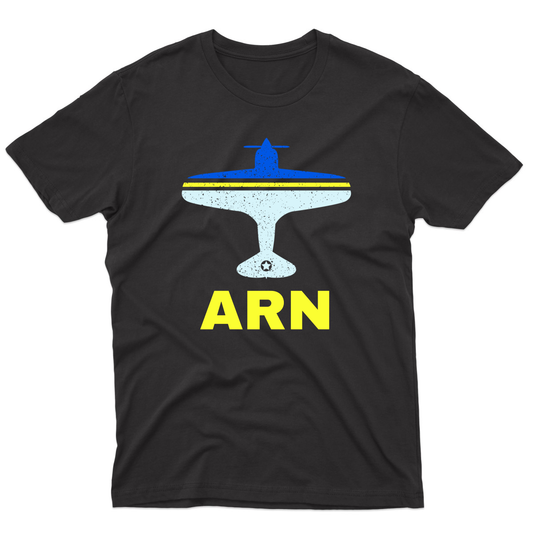 Fly Stockholm ARN Airport  Men's T-shirt | Black