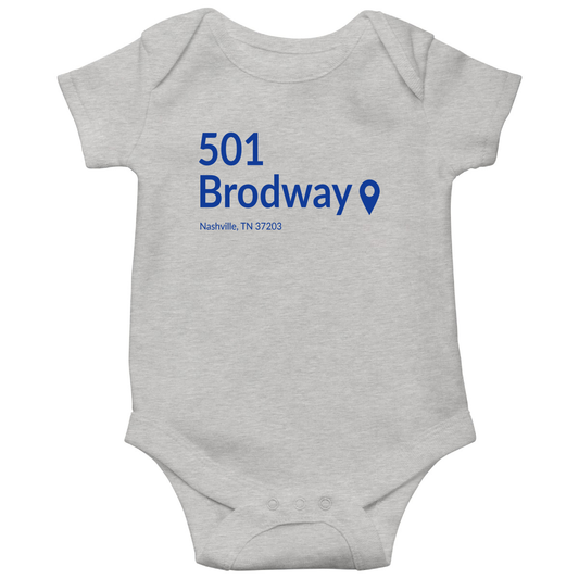 Nashville Hockey Stadium Baby Bodysuits | Gray