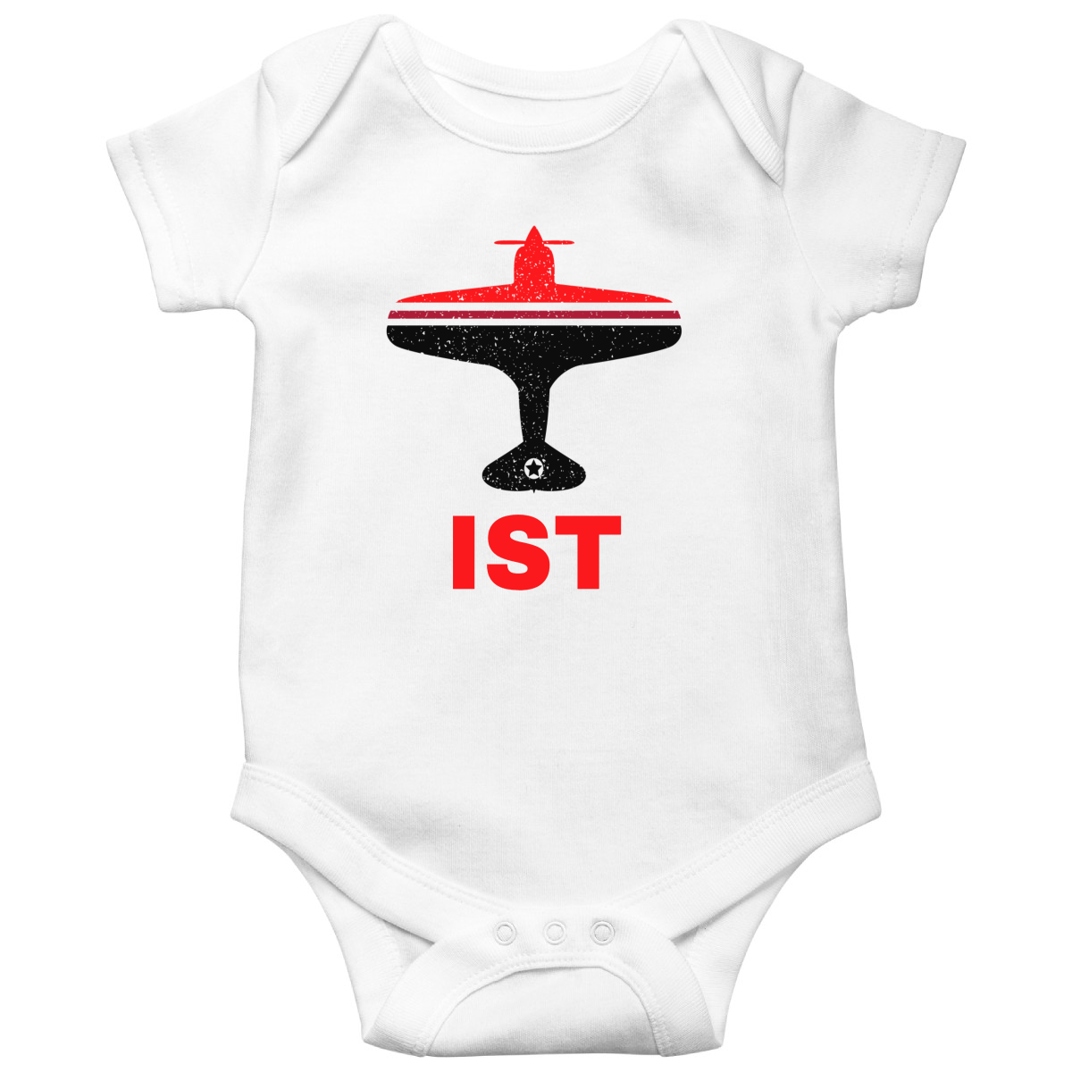 Fly Istanbul IST Airport Baby Bodysuits | White