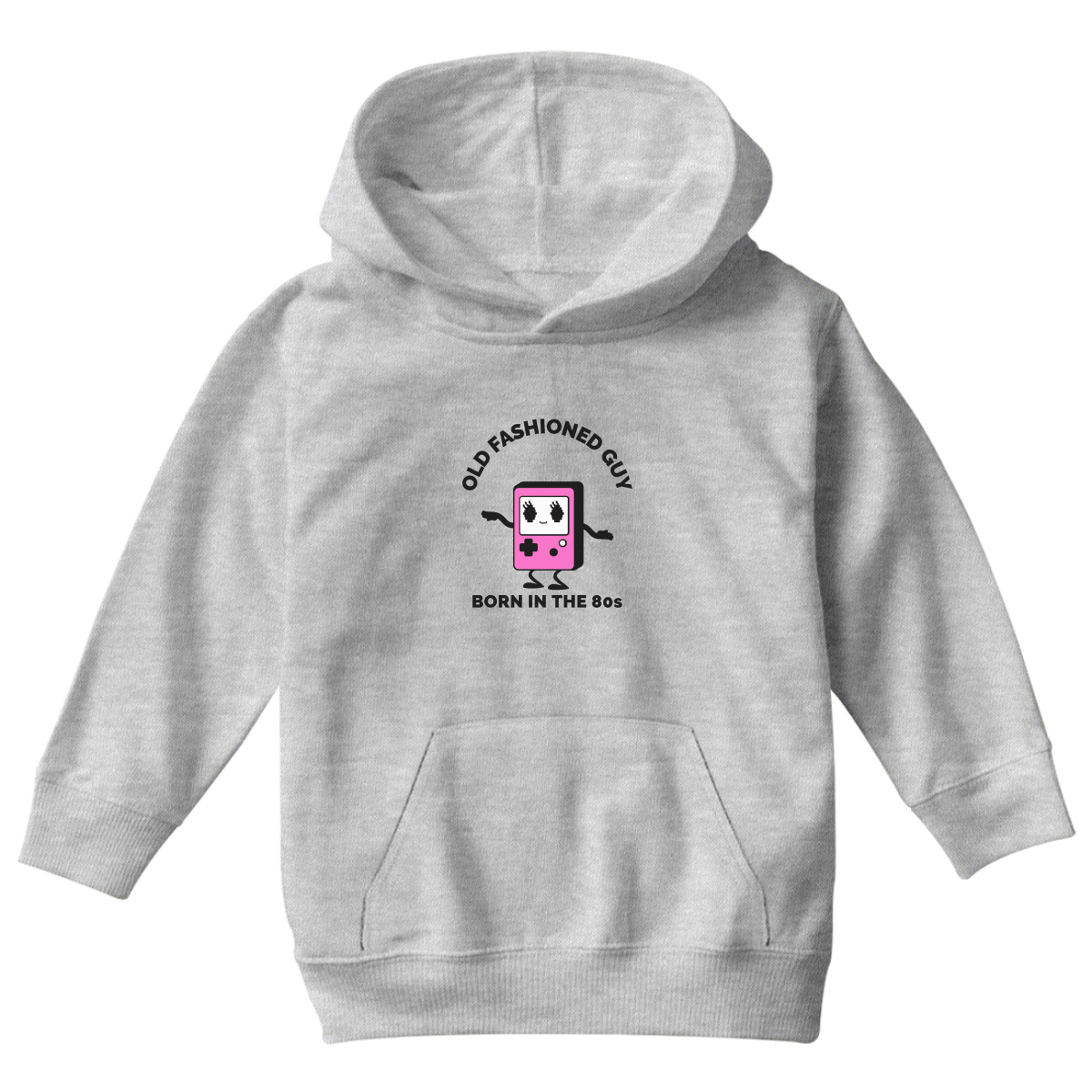 Old Fashioned Guy Kids Hoodie | Gray