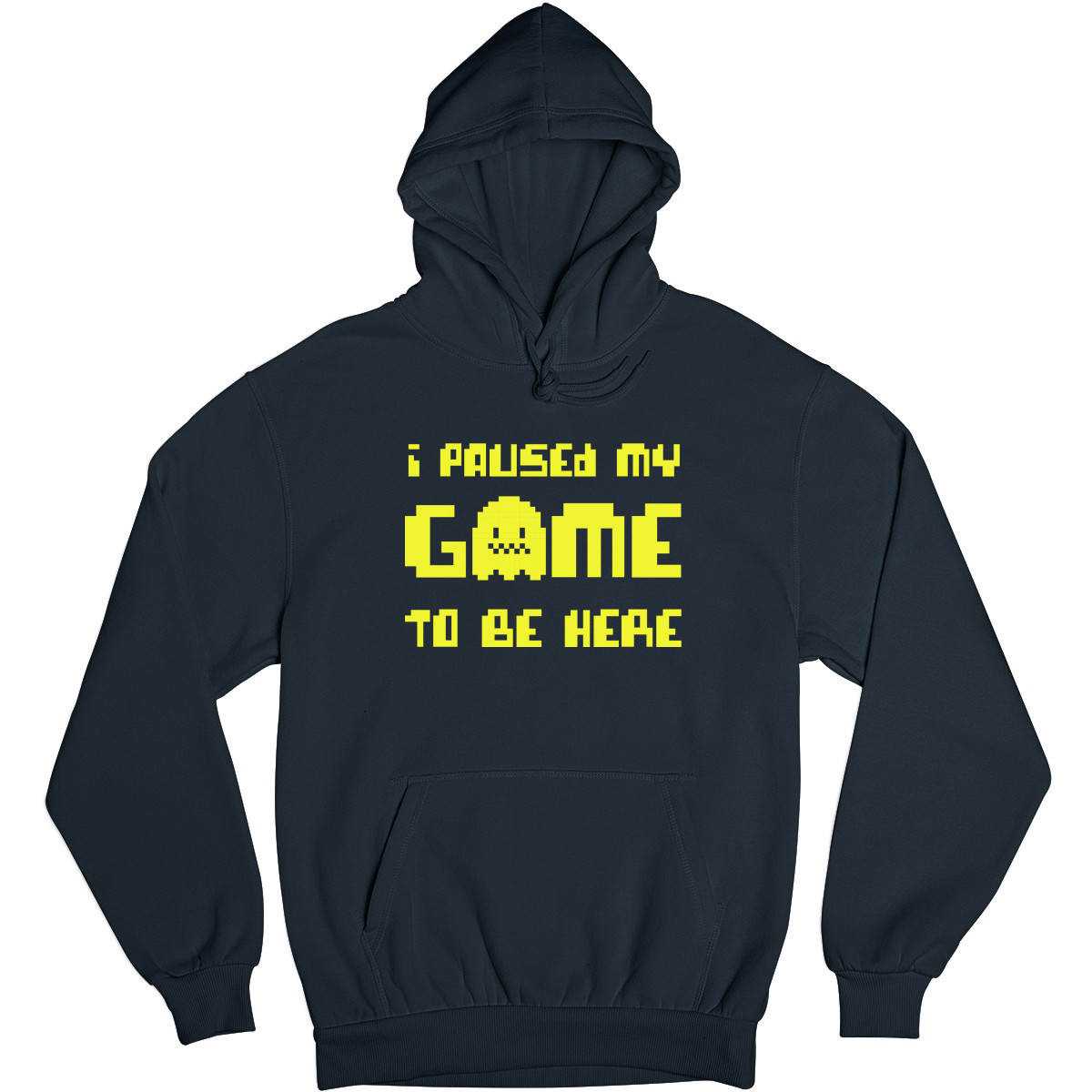 I Paused My Game To Be Here  Unisex Hoodie | Navy