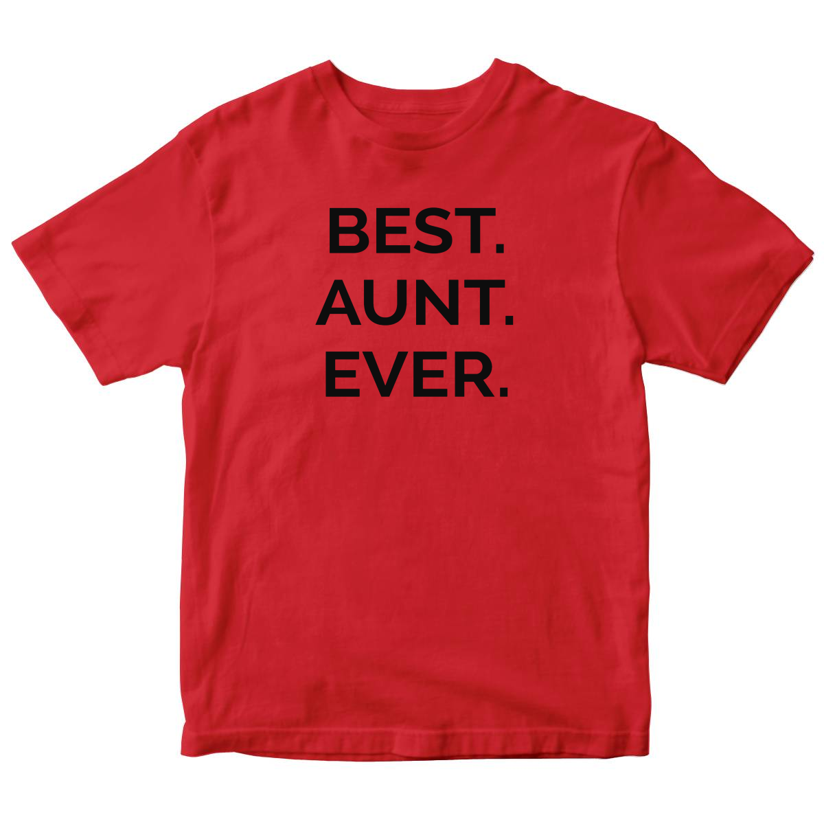 Best Aunt Ever Kids T-shirt | Red