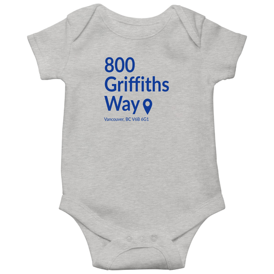 Vancouver Hockey Stadium Baby Bodysuits | Gray