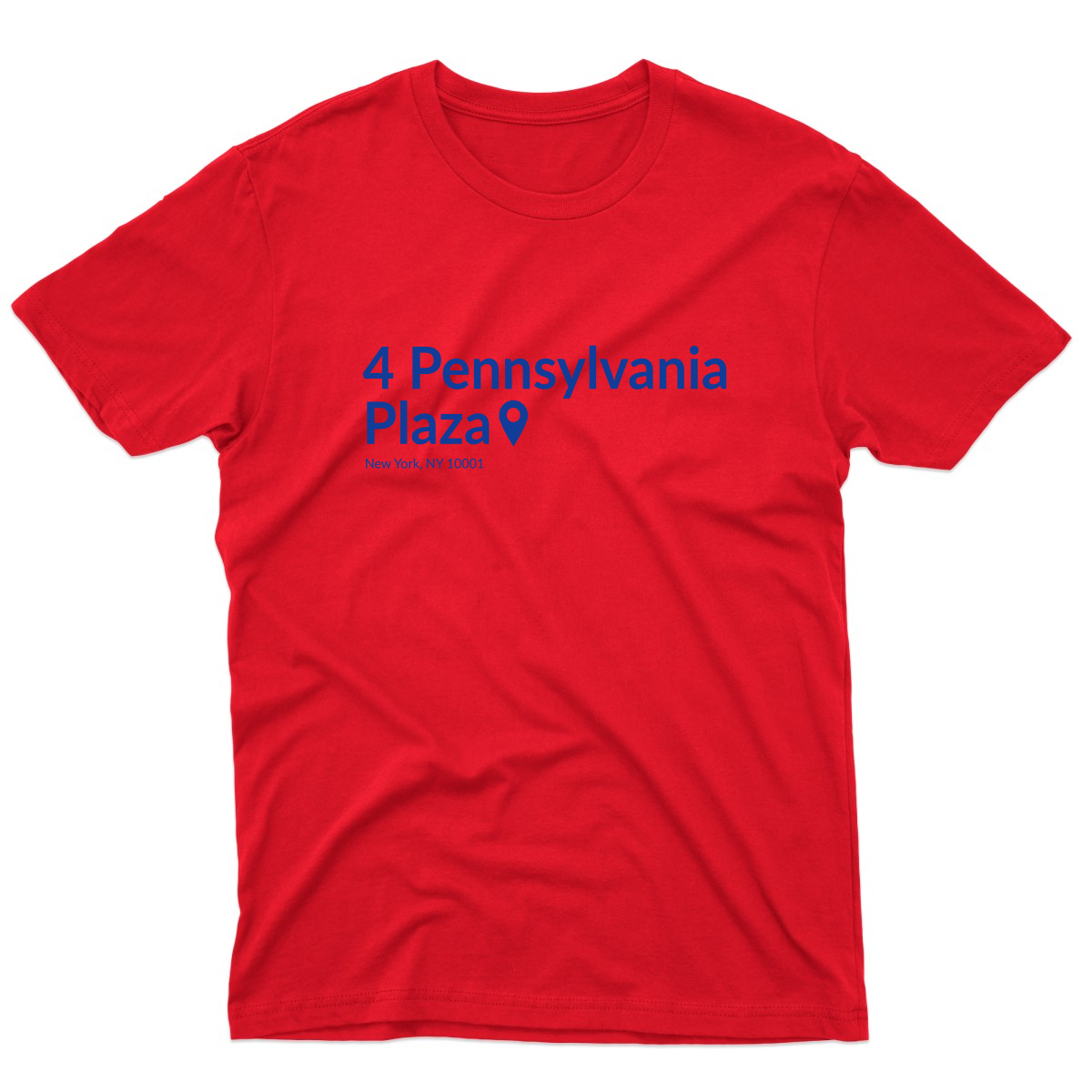 New York Basketball Stadium Men's T-shirt | Red