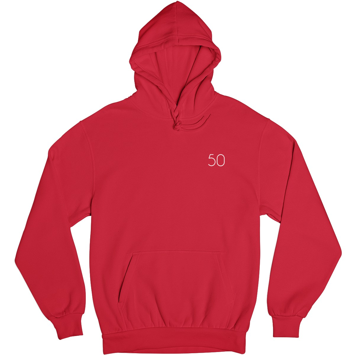 Simple 50 Unisex Hoodie | Red