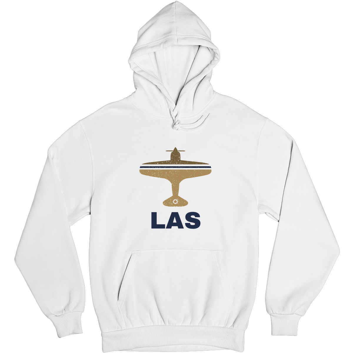 Fly Las Vegas LAS Airport Unisex Hoodie | White