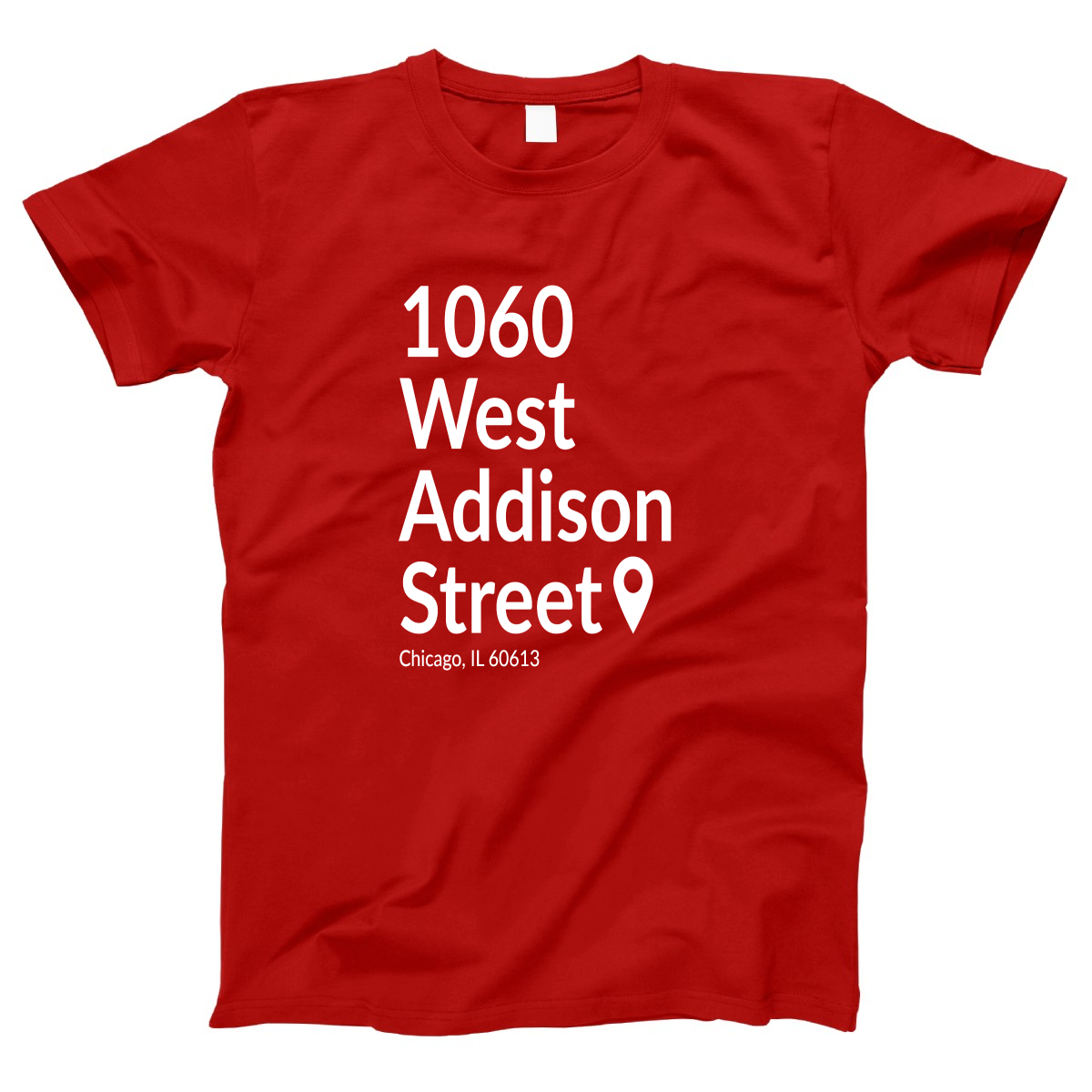 Chicago Baseball Stadium North Side Women's T-shirt | Red