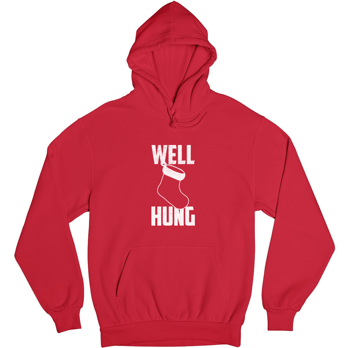 Well Hung Unisex Hoodie | Red
