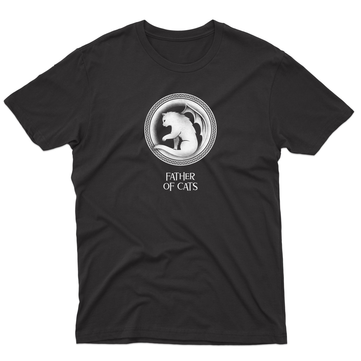 Father of Cats Men's T-shirt | Black