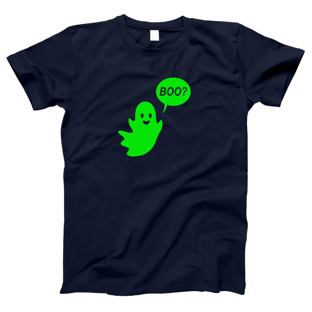 Cute Ghost Halloween Women's T-shirt | Navy