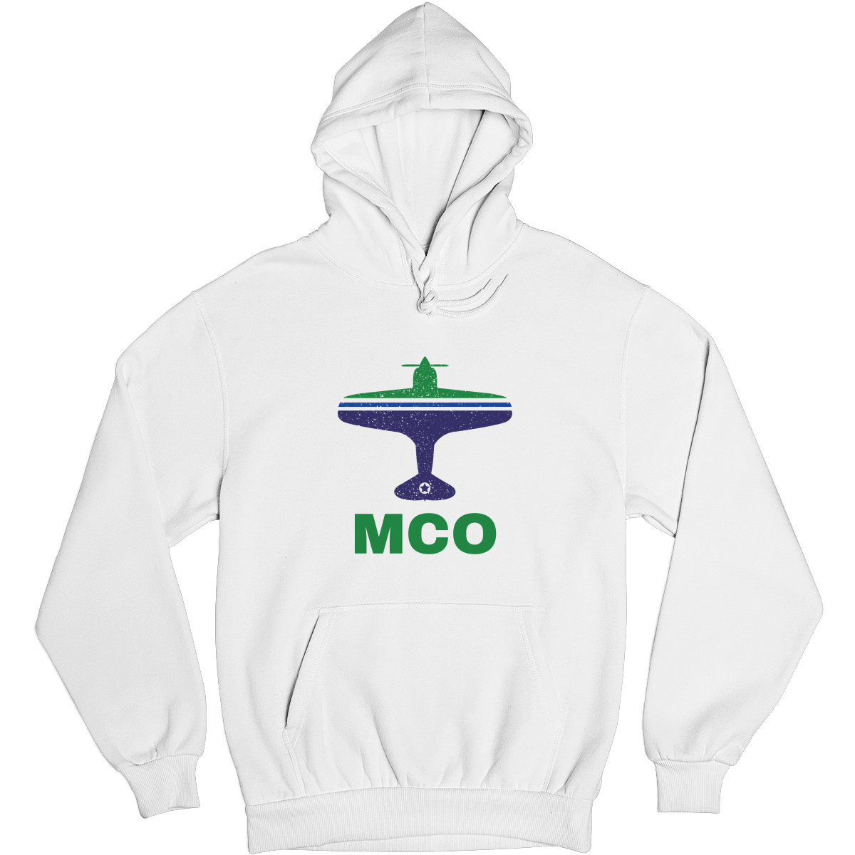 Fly Orlando MCO Airport Unisex Hoodie | White