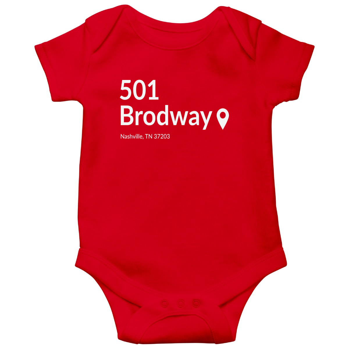 Nashville Hockey Stadium Baby Bodysuits | Red