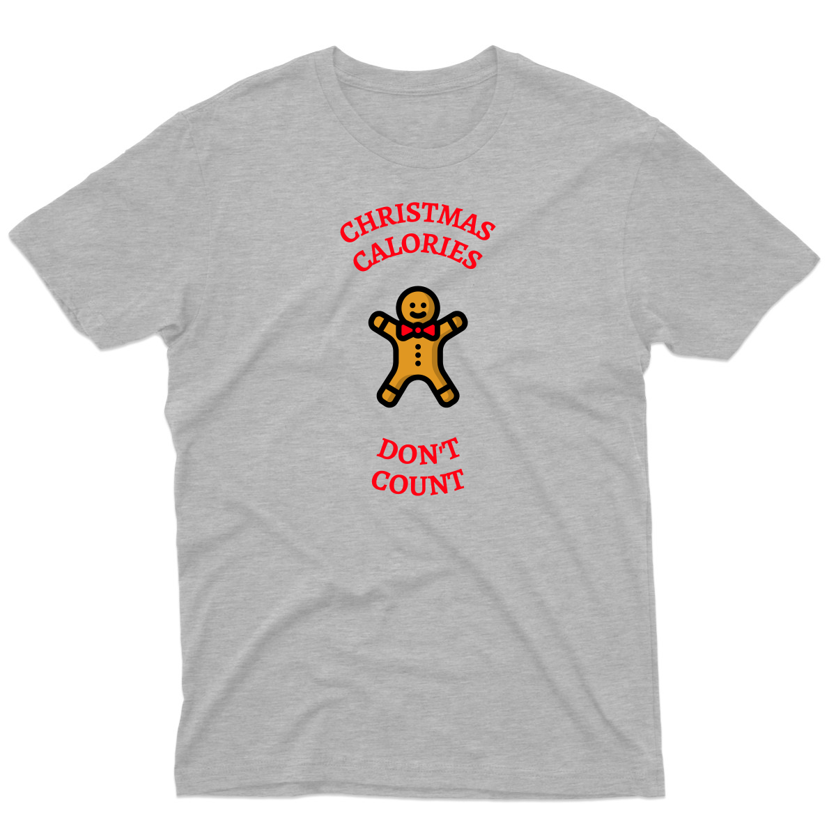 Christmas Calories Don't Count Men's T-shirt | Gray
