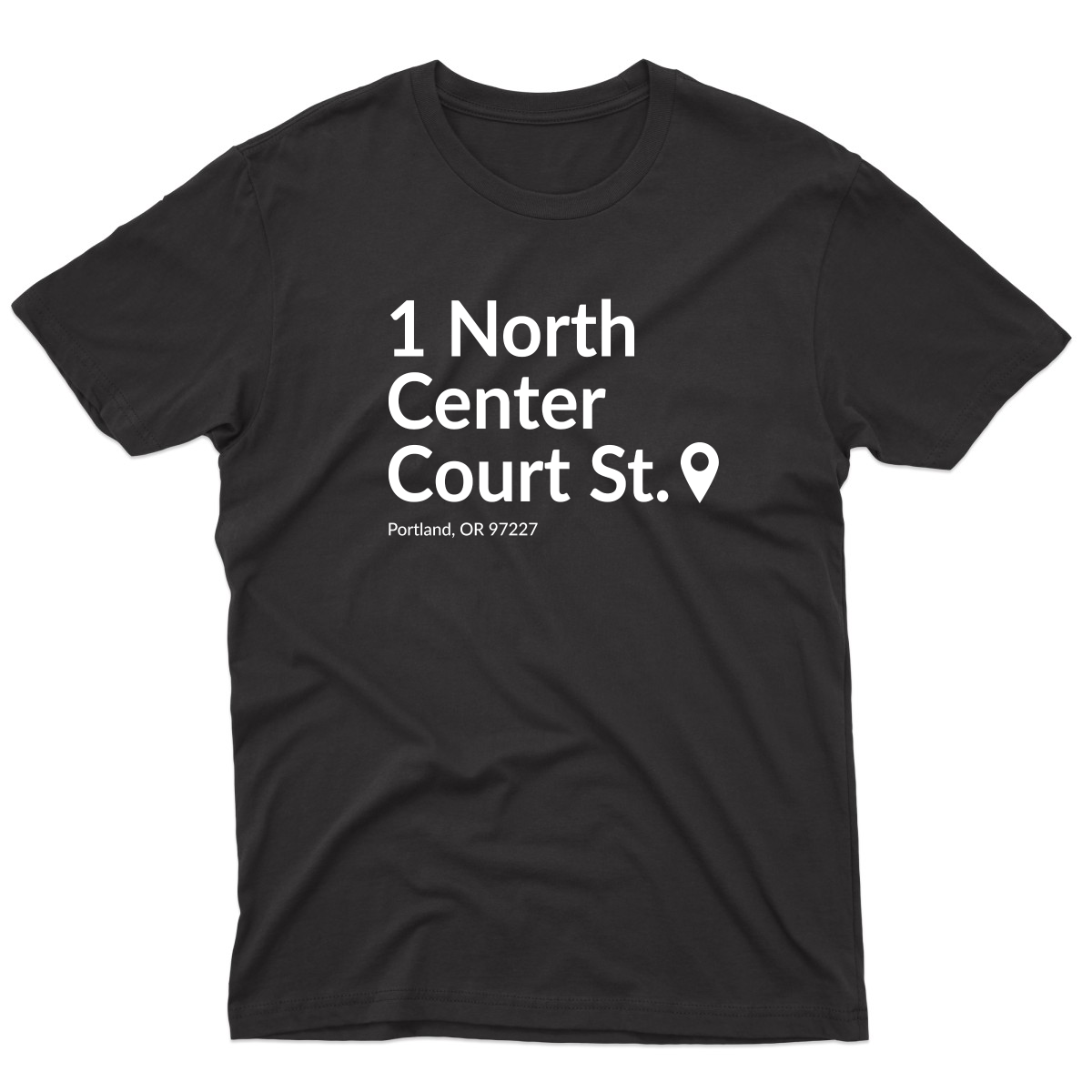 Portland Basketball Stadium Men's T-shirt | Black