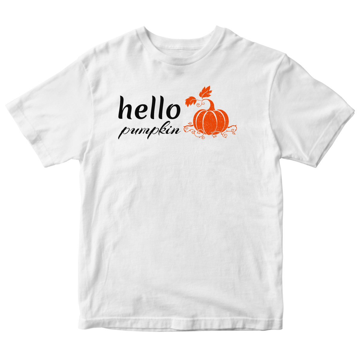 Hello Pumpkin Kids T-shirt | White