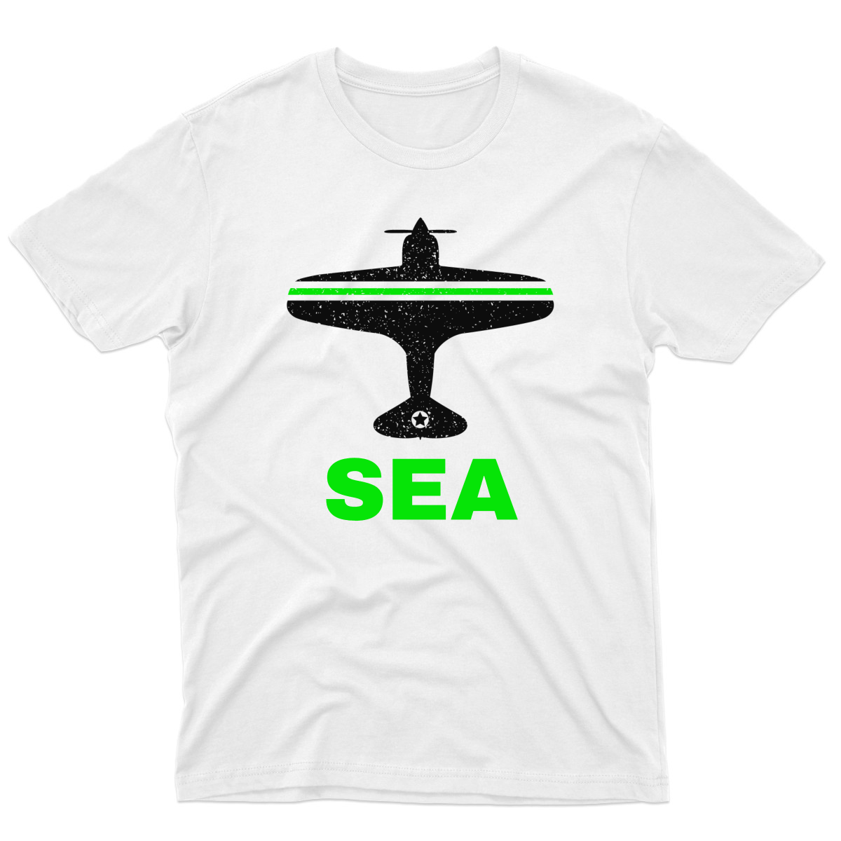 Fly Seattle SEA Airport Men's T-shirt | White