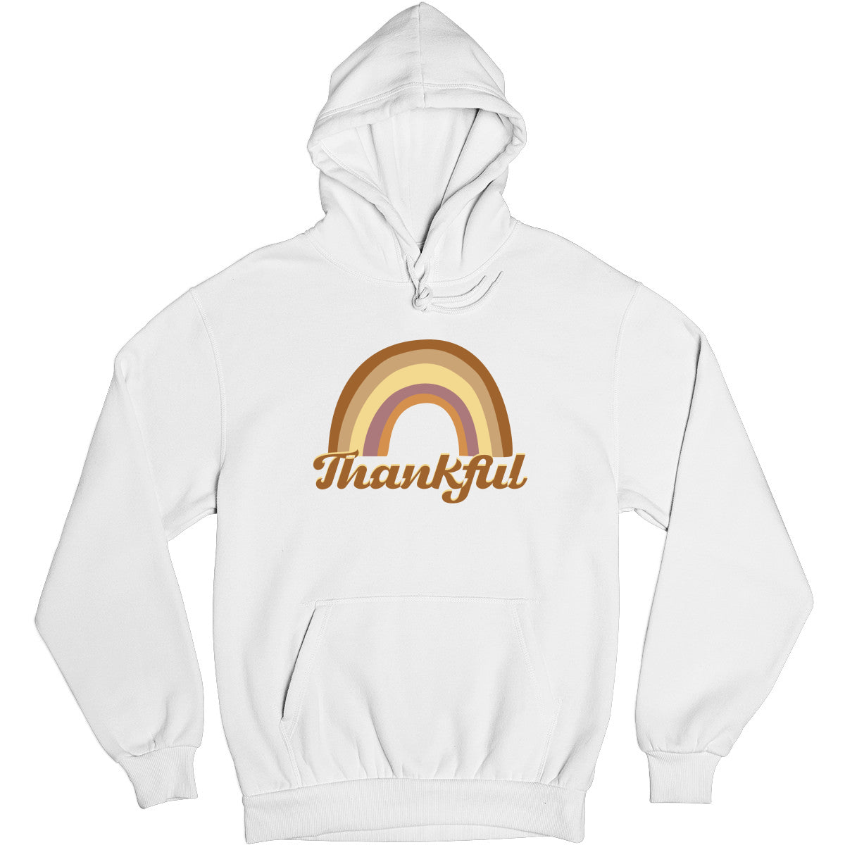 Thankful Retro Rainbow Unisex Hoodie