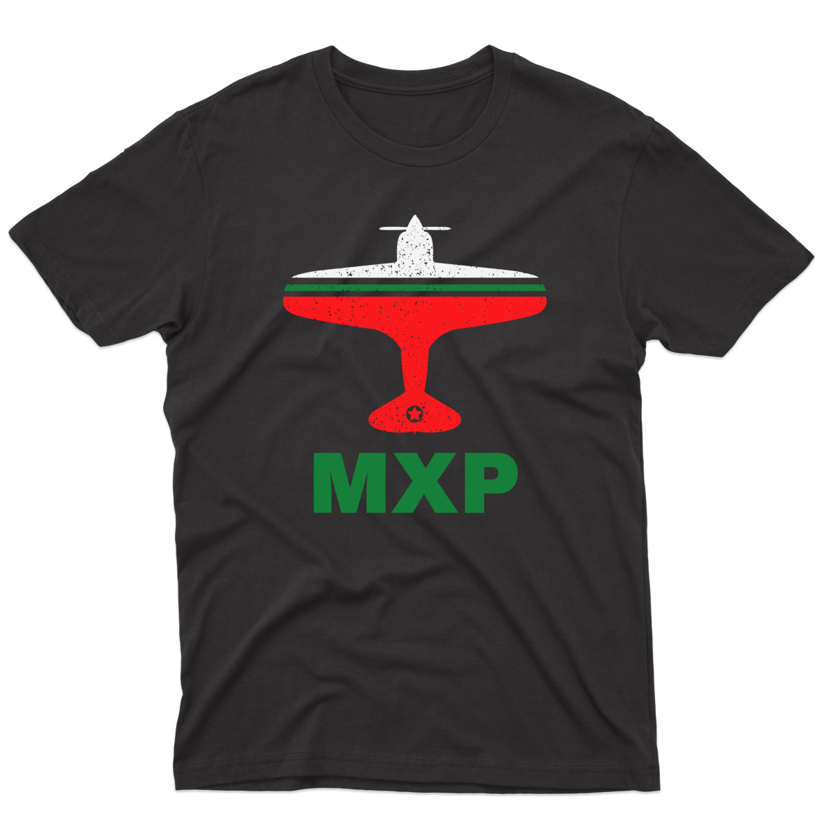 Fly Milan MXP Airport Men's T-shirt | Black