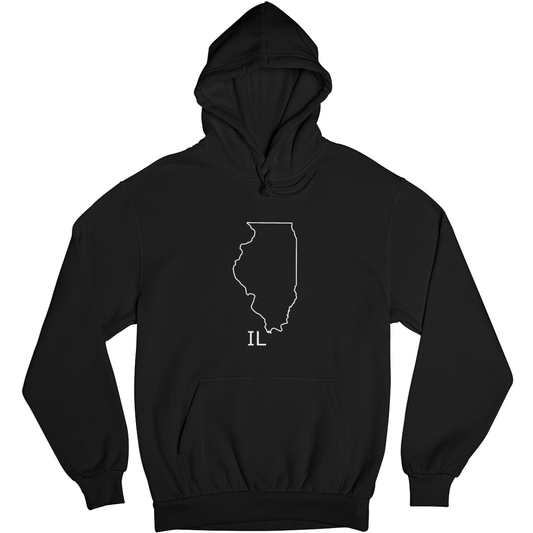 Illinois Unisex Hoodie | Black