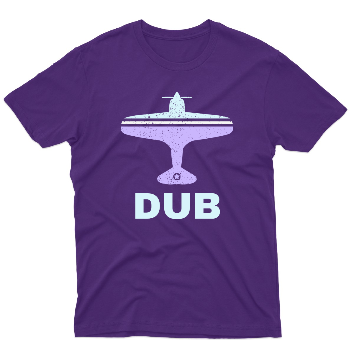 Fly Dublin DUB Airport  Men's T-shirt | Purple