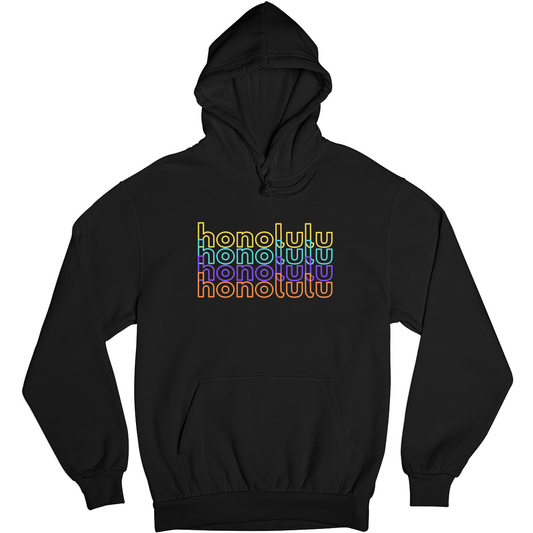 Honolulu Unisex Hoodie | Black