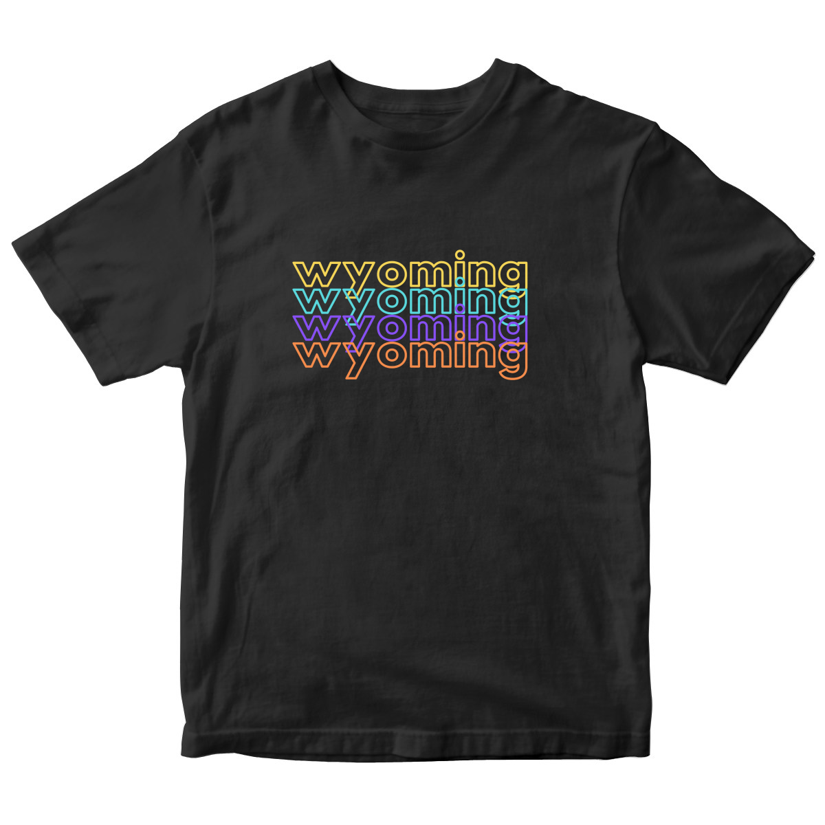 Wyoming Kids T-shirt | Black