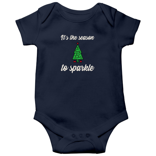 It is the Season to Sparkle Baby Bodysuits