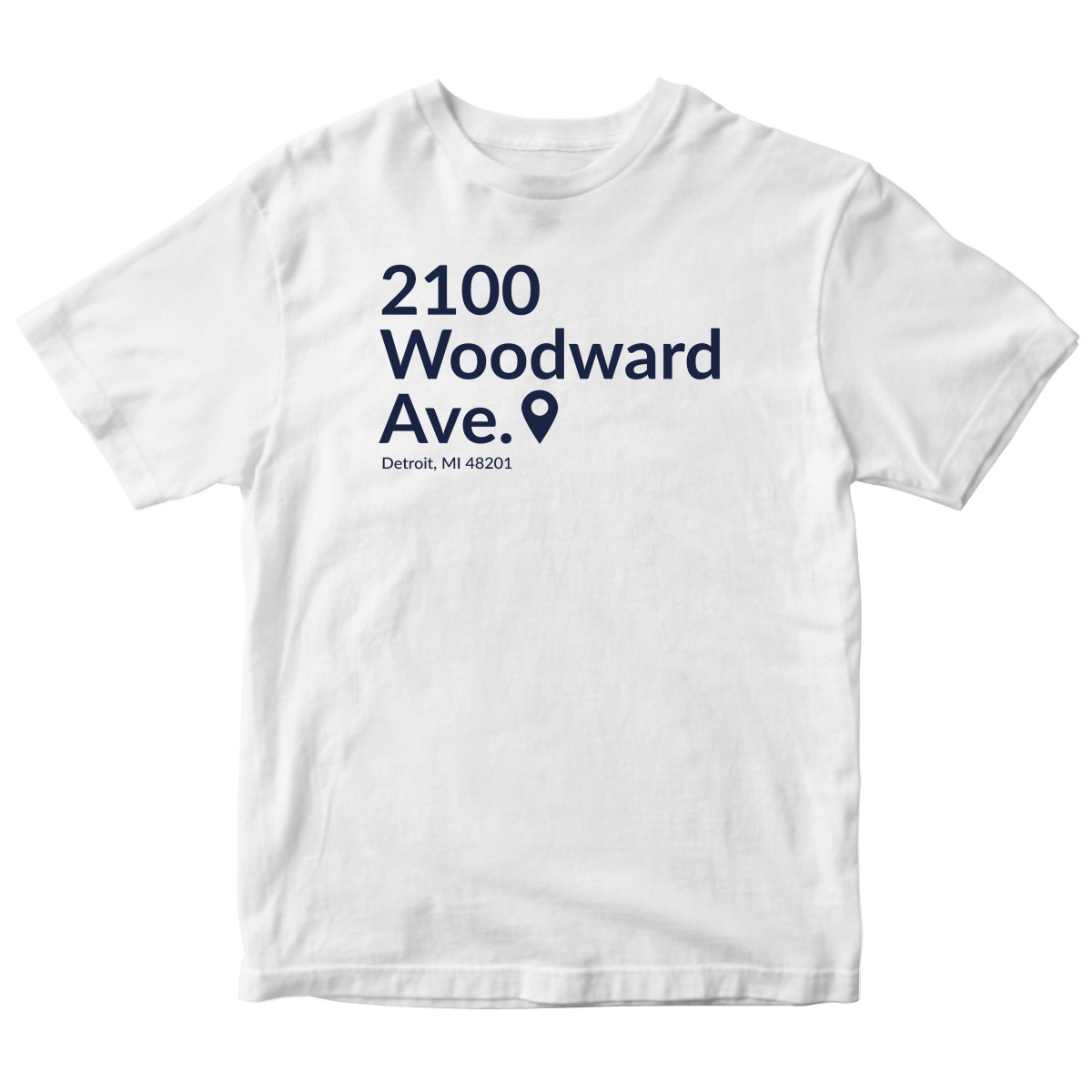 Detroit Baseball Stadium Kids T-shirt | White